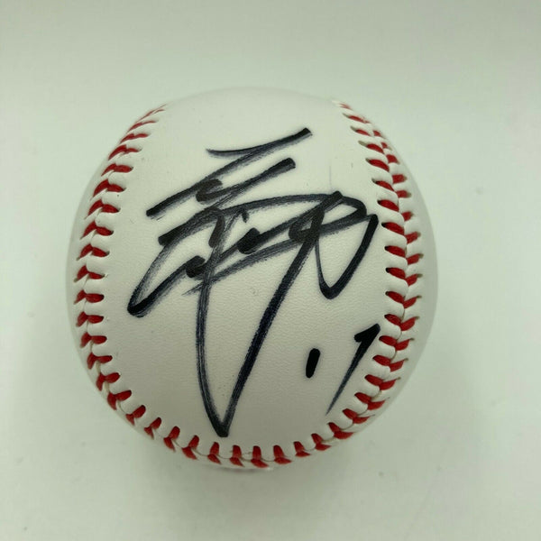 Shohei Ohtani Pre Rookie Japanese Signed Baseball Huge Sig With Beckett COA