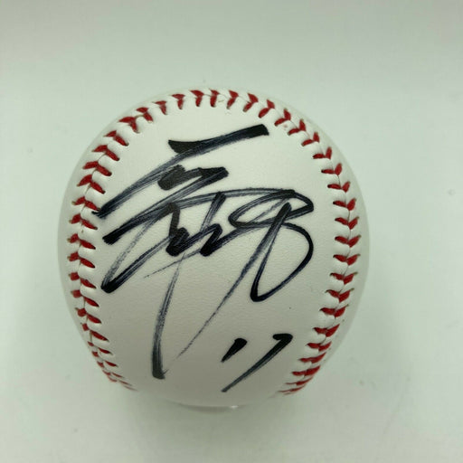 Shohei Ohtani Pre Rookie Japanese Signed Baseball Huge Sig With Beckett COA