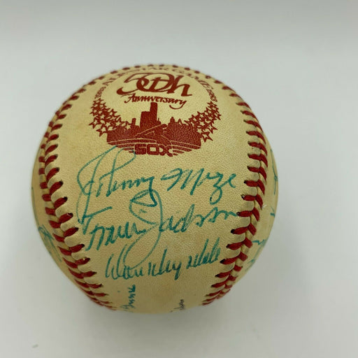 Burleigh Grimes Travis Jackson Carl Hubbell HOF Legends Signed Baseball JSA COA