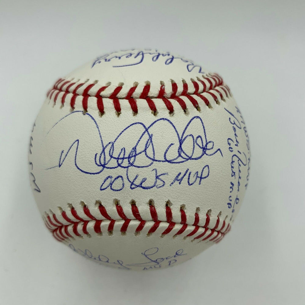 Derek Jeter & Mariano Rivera Yankees World Series MVP's Signed Baseball JSA COA