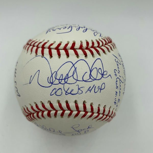 Derek Jeter & Mariano Rivera Yankees World Series MVP's Signed Baseball JSA COA