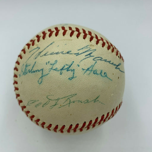 Branch Rickey Paul Waner Bill Mckechnie 1964 HOF Induction Signed Baseball JSA