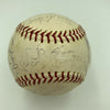 Nice 1964 New York Yankees AL Champs Team Signed Baseball Mickey Mantle JSA COA