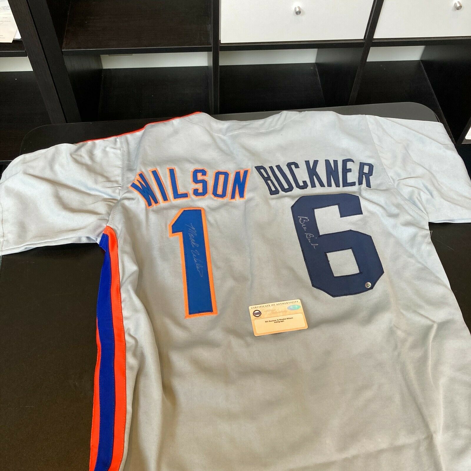 Autographed Mookie Wilson Hand Signed New York Mets Jersey 
