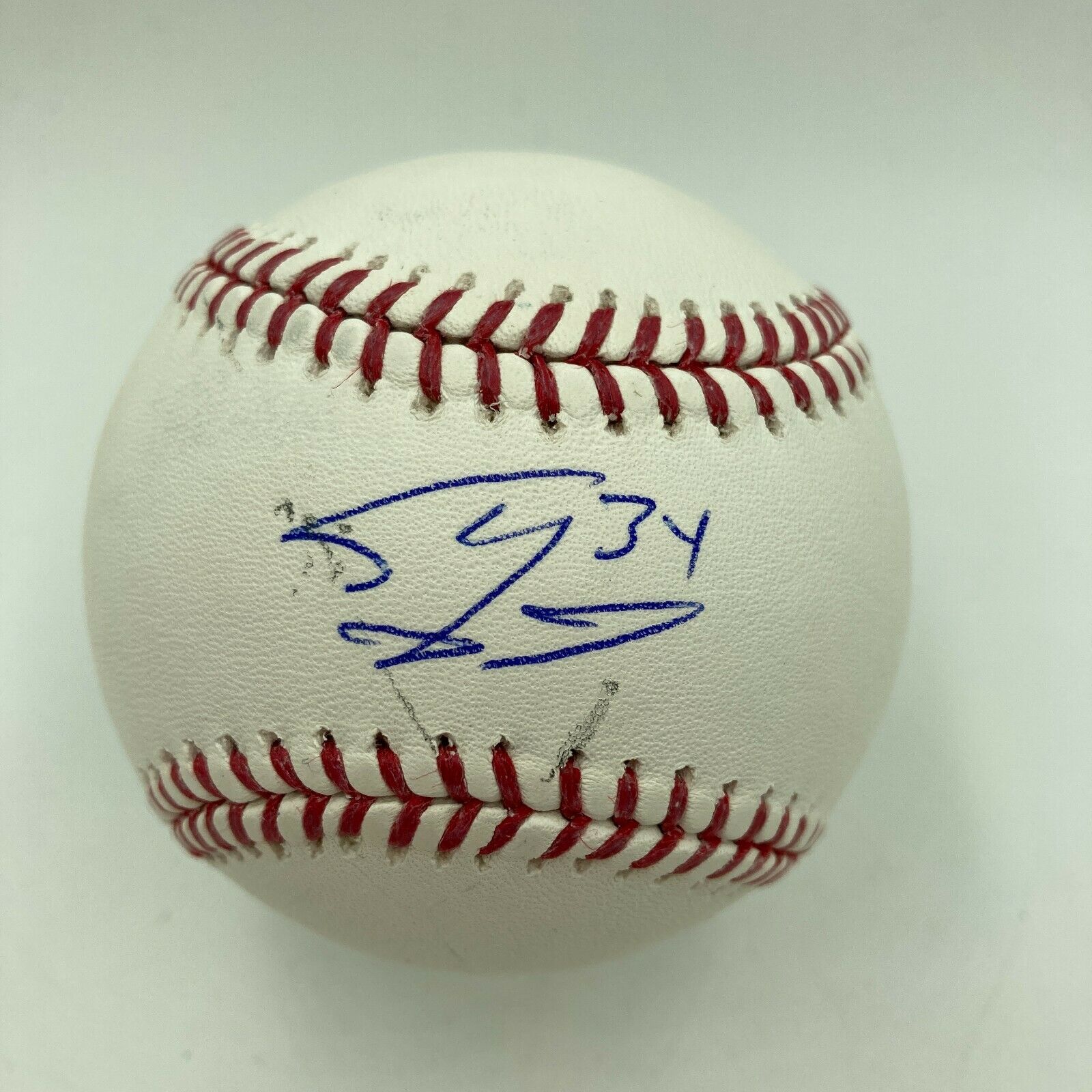 Magic Johnson Autographed Hall of Fame HOF Signed MLB Baseball Beckett