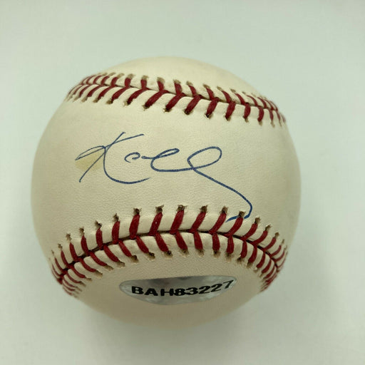 Rare Kobe Bryant Signed Major League Baseball Upper Deck UDA Holo & Beckett COA
