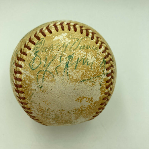 1950's Cy Young Jimmie Foxx Tris Speaker Francis Ouimet HOF Signed Baseball PSA