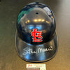 Stan Musial Signed Authentic St. Louis Cardinals Game Model Helmet JSA COA