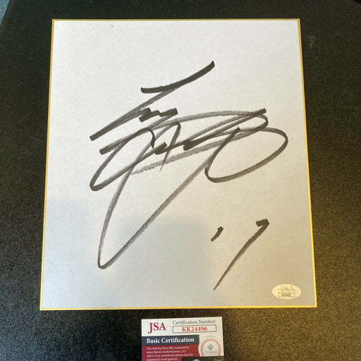 Shohei Ohtani Pre Rookie Signed Parchment Paper Big Sig Nippon-Ham JSA COA