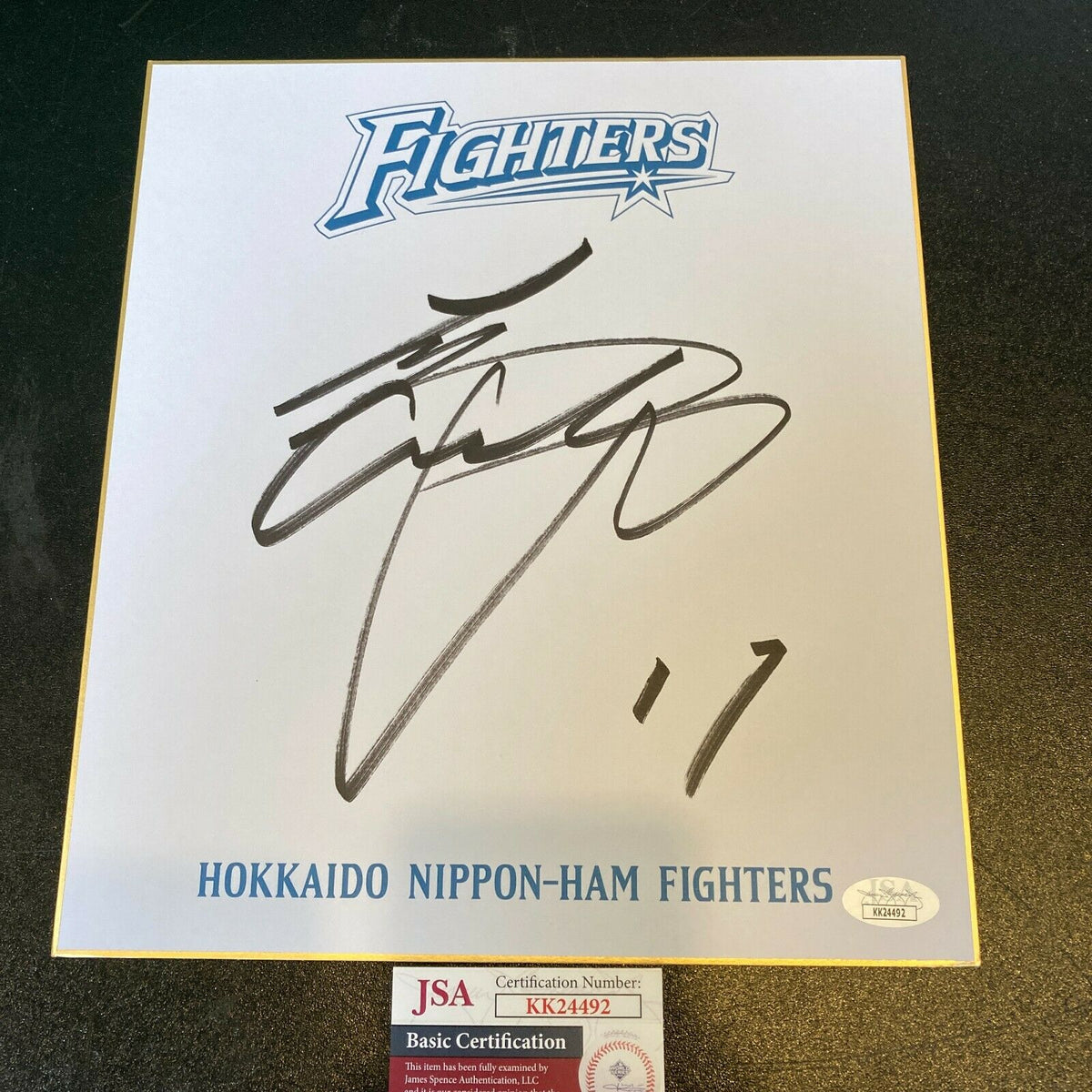「貴重」Hokkaido Nippon-Ham Fighters サイン入り額縁 貴重」Hokkaido Nippon-Ham Fighters サイン入り額縁 貴重」Hokkaido