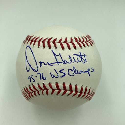 Don Gullett 1975-76 World Series Champs Signed MLB Baseball JSA COA