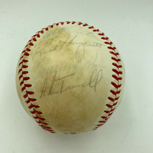 1980 All Star Team Team Signed Baseball Rickey Henderson Carlton Fisk