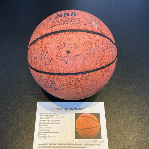 1992 Olympics Dream Team USA Signed Basketball Michael Jordan 13 Sigs JSA COA