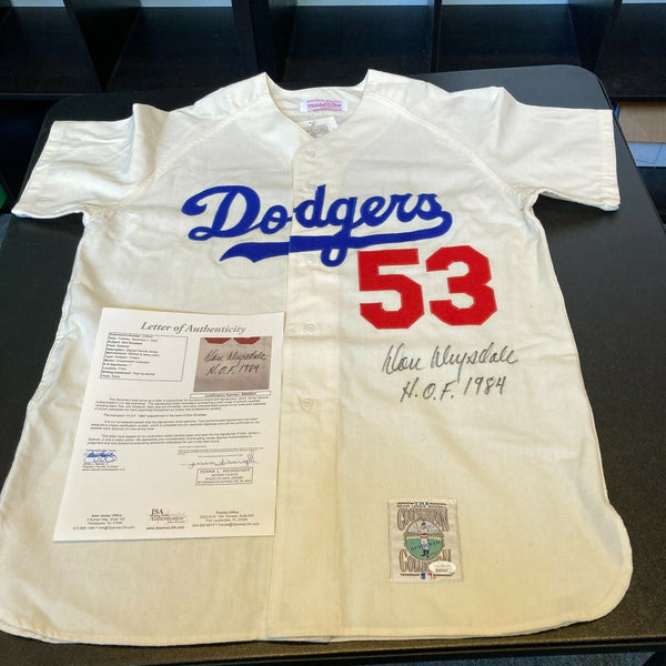 Rare Don Drysdale Hall Of Fame 1984 Signed Brooklyn Dodgers Jersey JSA COA