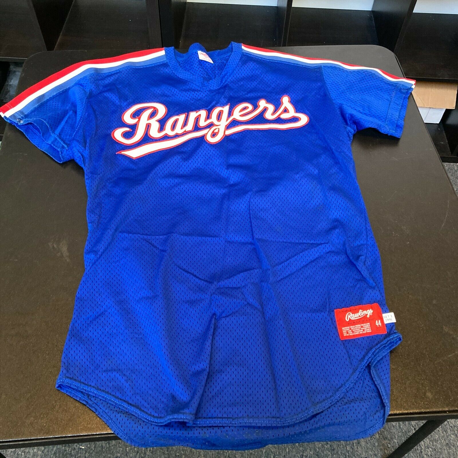 Texas Rangers MLB Vintage Game Worn BP Team Jersey