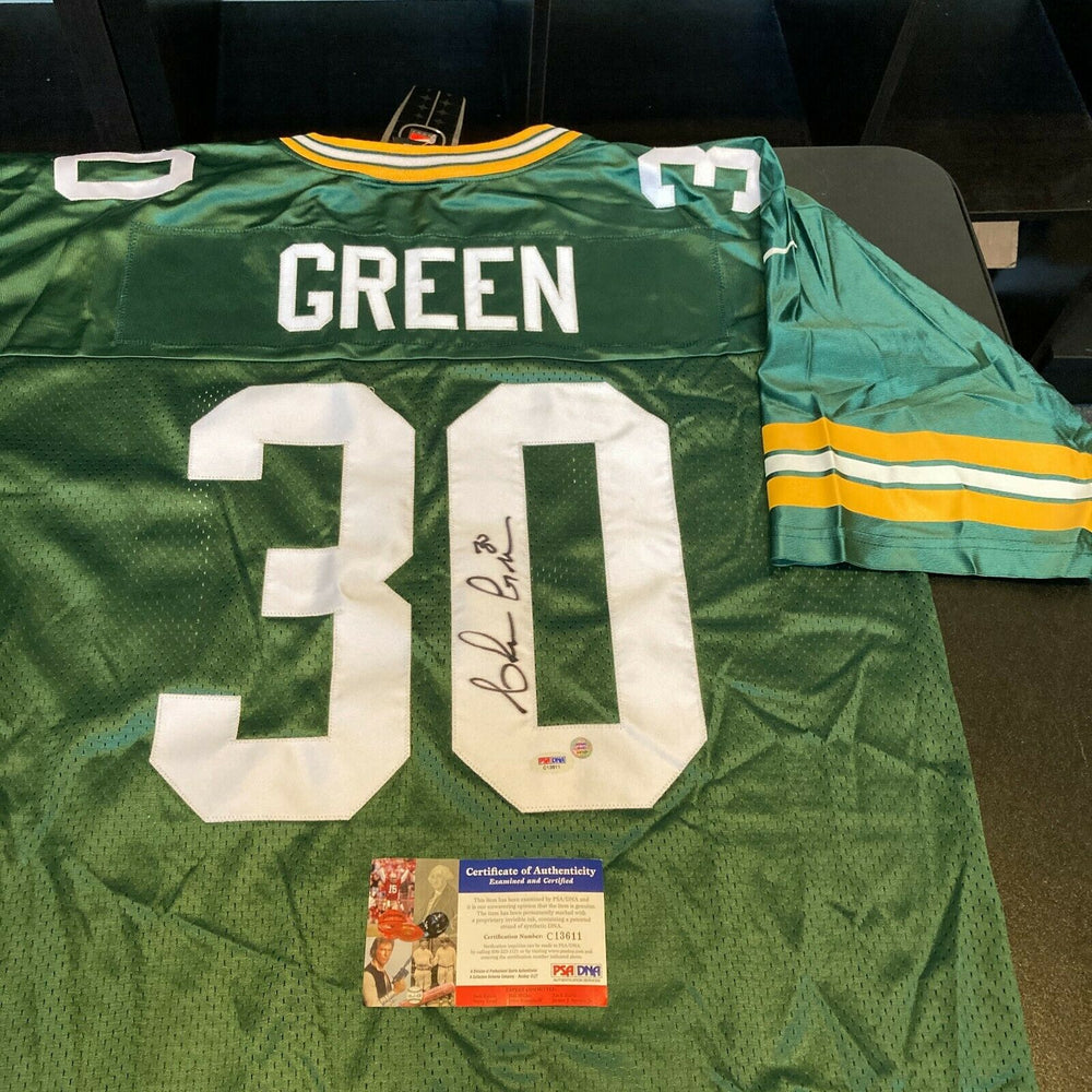 Ahman Green Signed Green Bay Packers Nike Authentic Jersey PSA DNA COA Showpieces Sports