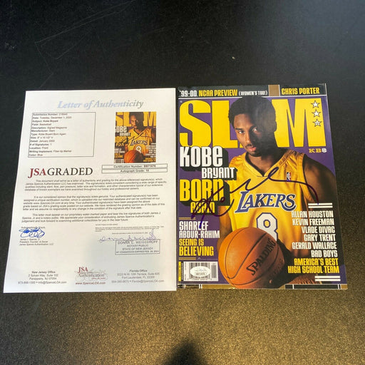 Kobe Bryant Signed Autographed 2000 Slam Magazine JSA COA Graded GEM MINT 10