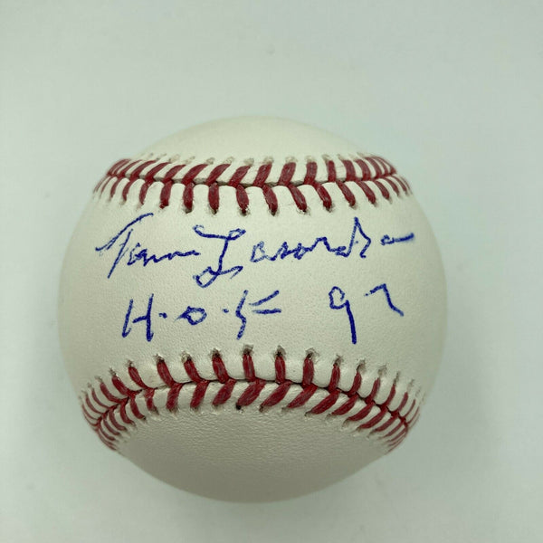 Tommy Lasorda Hall Of Fame 1997 Signed MLB Baseball JSA COA