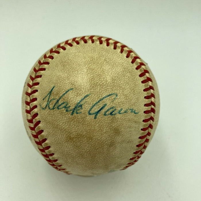 Willie Mays & Hank Aaron Signed Game Used 1973 All Star Game  Baseball JSA COA