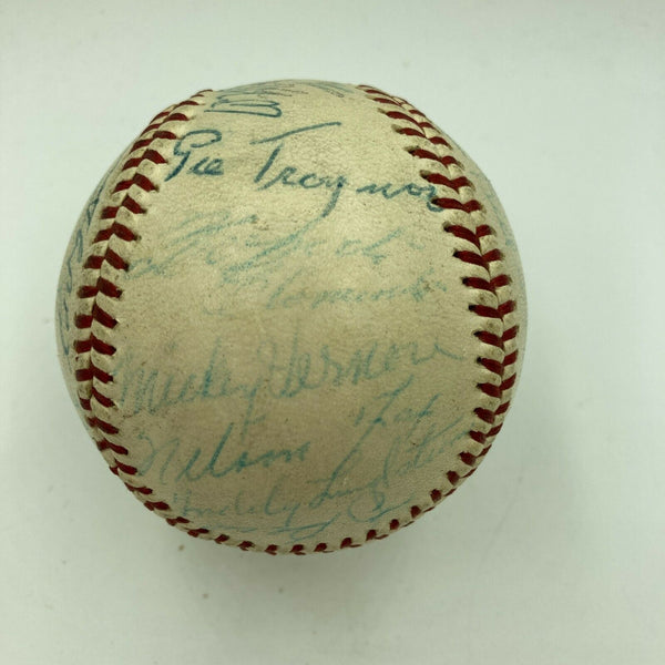 Roberto Clemente Nellie Fox Pie Traynor Hall Of Fame Multi Signed Baseball JSA