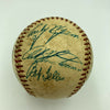 1955 Cleveland Indians Team Signed Game Used American League Baseball