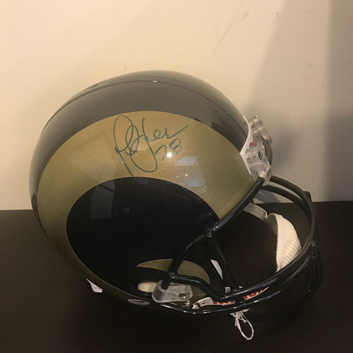 Marshall Faulk Signed St. Louis Rams Full Size Helmet PSA DNA COA