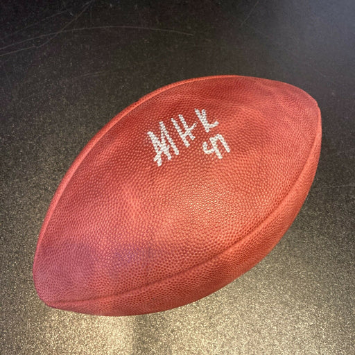 AJ Hawk Signed Official Wilson Game Football With JSA COA