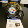 1970's Pittsburgh Steelers Super Bowl Champs Team Signed Game Helmet Beckett COA