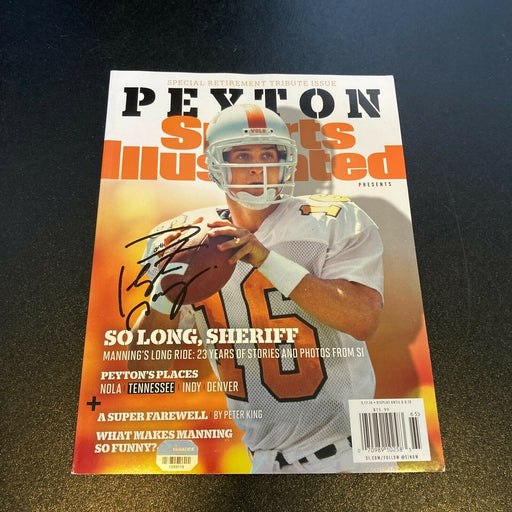 Peyton Manning Signed Sports Illustrated Magazine Retirement Issue Fanatics Holo