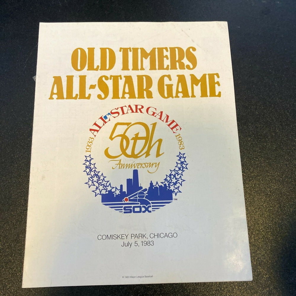 1983 Baseball All Star Game Old Timers Signed Program