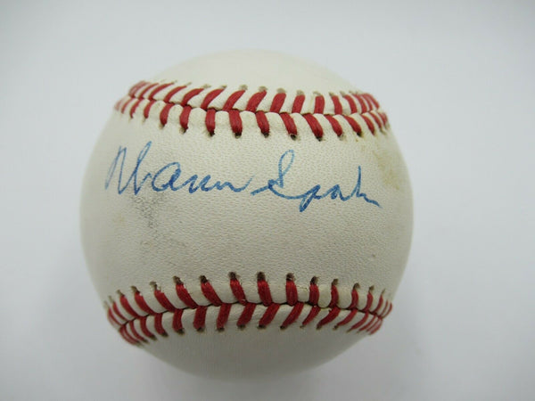 Warren Spahn Signed Autographed Major League Baseball JSA Sticker