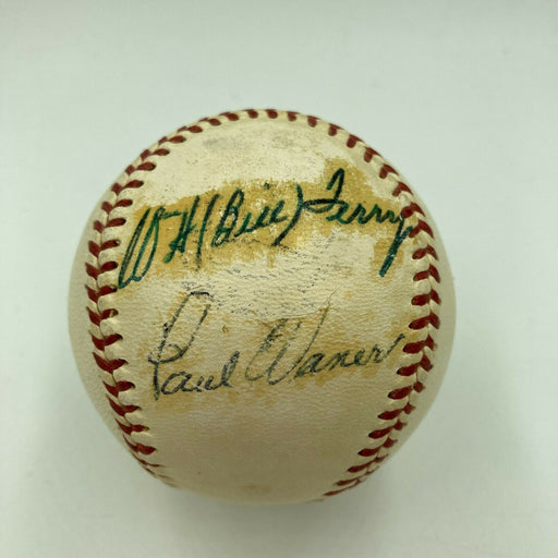Paul Waner Signed Autographed 1950's National League Baseball With JSA COA