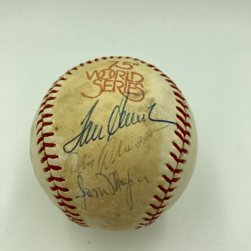 1978 Official World Series Multi Signed Baseball With Tom Seaver JSA COA