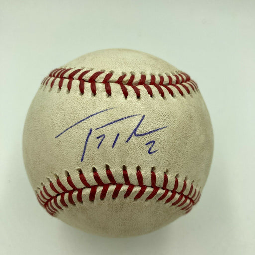 Troy Tulowitzki Signed Game Used Major League Baseball MLB Authentic Hologram