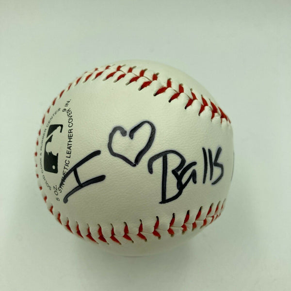 Nina Elle "I Love Balls" Porn Star Signed Autographed Baseball