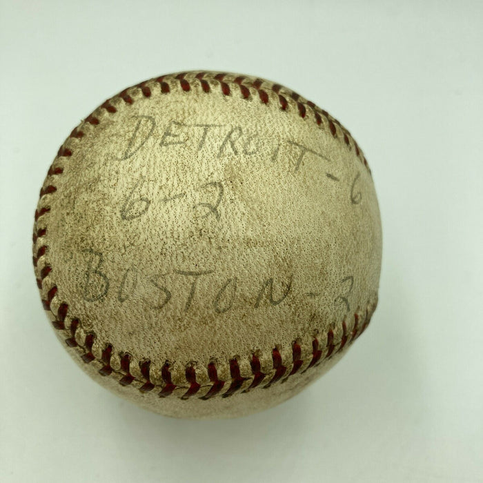Mickey Lolich Signed Career Win No. 28 Final Out Game Used Baseball Beckett COA