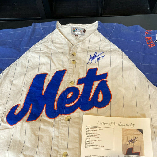 Tom Seaver Hall Of Fame 1992 Signed New York Mets Jersey JSA COA