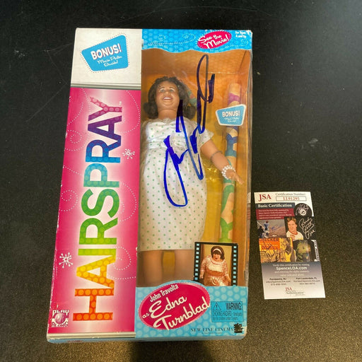 John Travolta Signed Hairspray Edna Turnblad Vintage Doll JSA COA