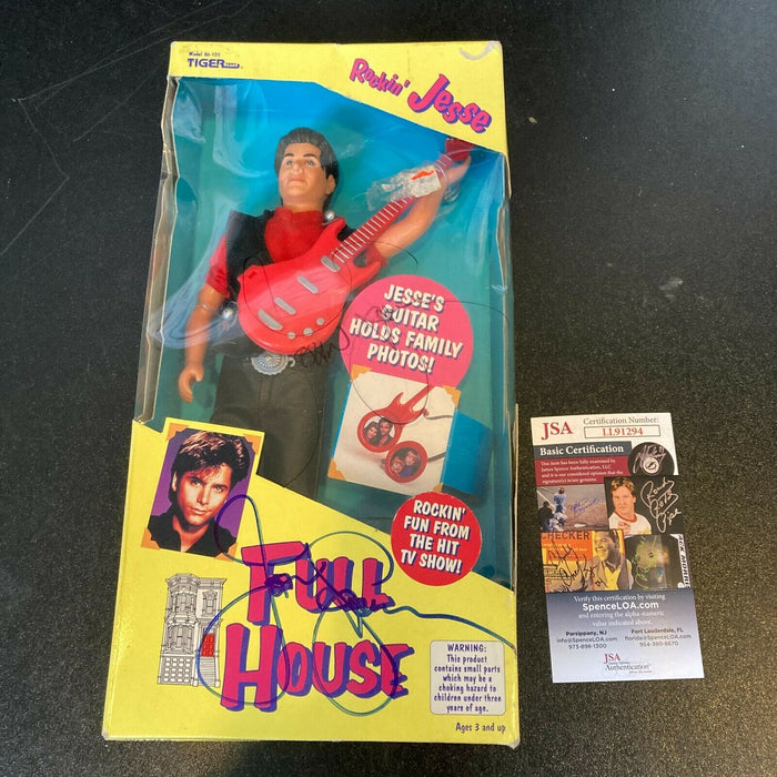 John Stamos Signed Full House Rockin' Uncle Jesse 1993 Figure Doll JSA COA