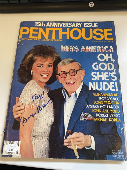 George Burns Signed Autographed 1984 Penthouse Magazine With JSA COA