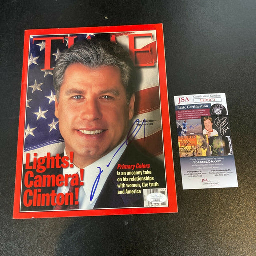 John Travolta Signed Autographed Time Magazine JSA COA