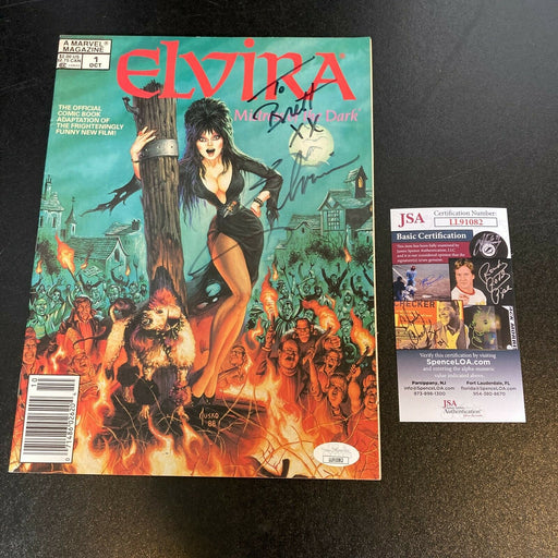 Elvira Mistress Of The Dark Signed Comic Book JSA COA