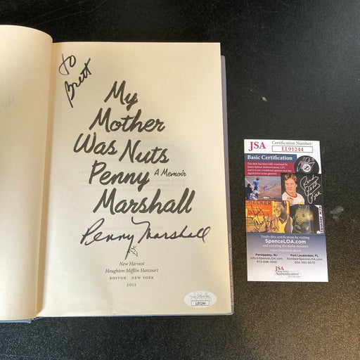Penny Marshall Signed Autographed My Mother Was Nuts Book With JSA COA