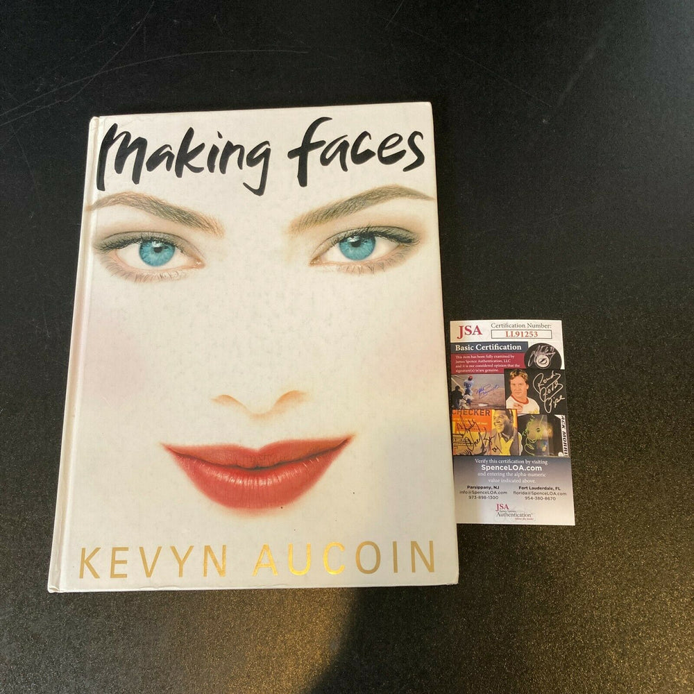 Kevyn Aucoin Making Faces Signed Autographed Book With JSA COA