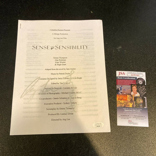 Ang Lee Signed Original Sense and Sensibility Movie Script JSA COA