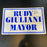 Rudy Giuliani Signed Autographed Original 1993 NYC Mayor Campaign Sign JSA COA