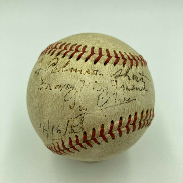 Ty Cobb Single Signed Autographed Baseball With JSA COA