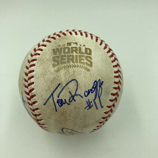 2016 World Series Game Used Baseball Signed By Umpire Crew JSA COA Chicago Cubs