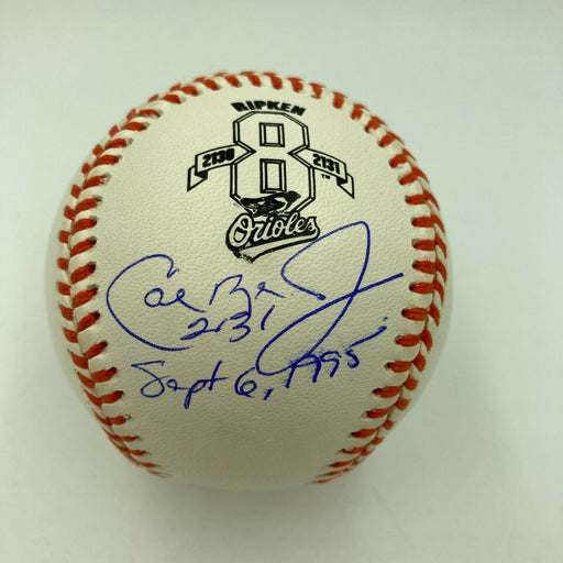 Cal Ripken Jr. September 6, 1995 2131 Consecutive Game SIgned Baseball JSA COA