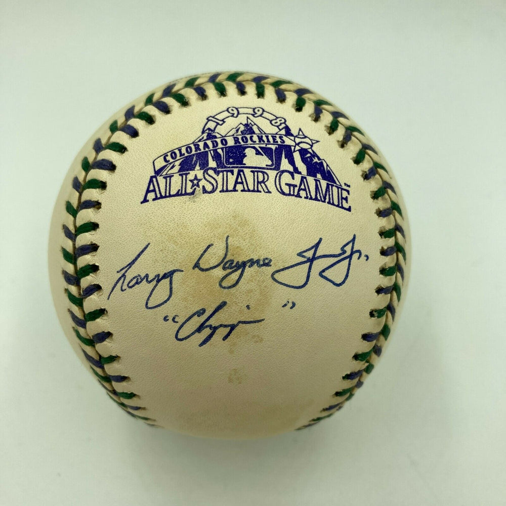 Chipper "Larry Wayne" Jones Full Name Signed 1998 All Star Game Baseball JSA COA